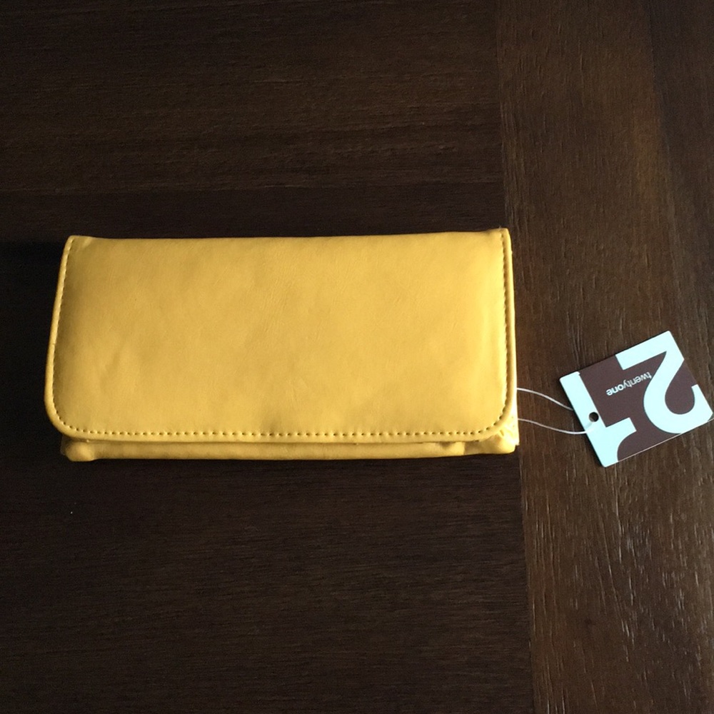 NWT Forever 21 Yellow Wallet